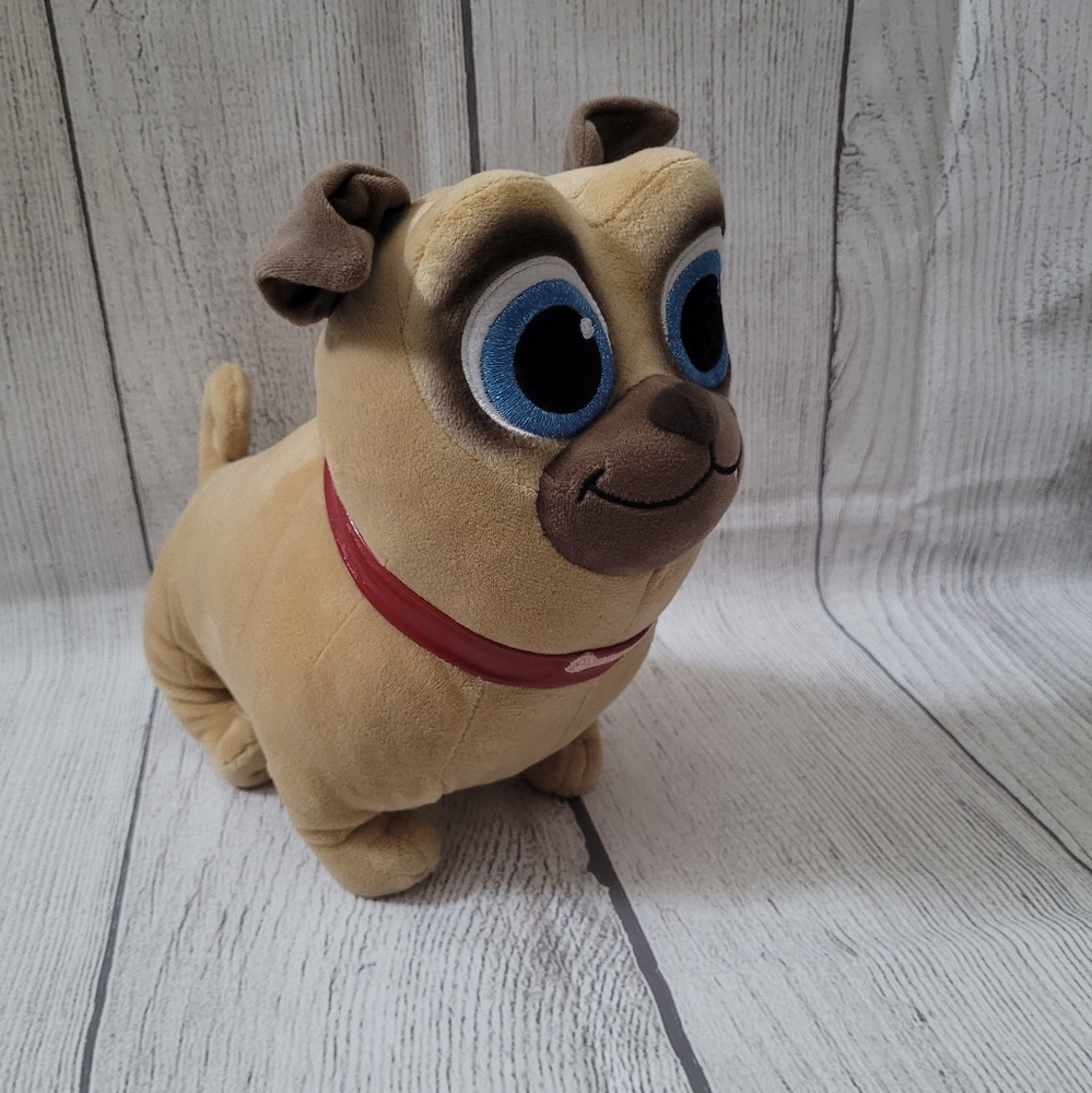 Disney Store Pug Tan ROLLY Puppy Dog Pals Plush Stuffed Animal